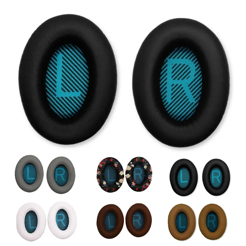 2pcs 1 Pair Oval Headphone Covers Ear Cushion Soft Sponge Pad Replace For AE2 QC25 QC15 QC2 QC35 accessories easy to install | Электроника