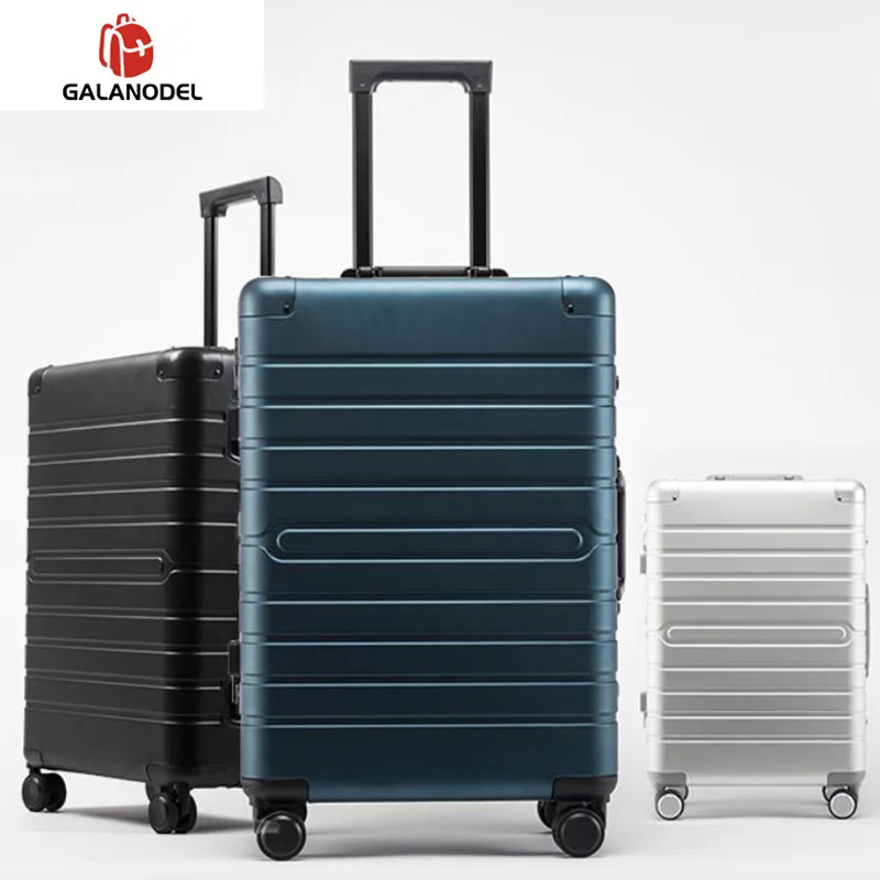 100% Алюминиевый Чехол для дорожного костюма на колесиках чехол деловой тележки