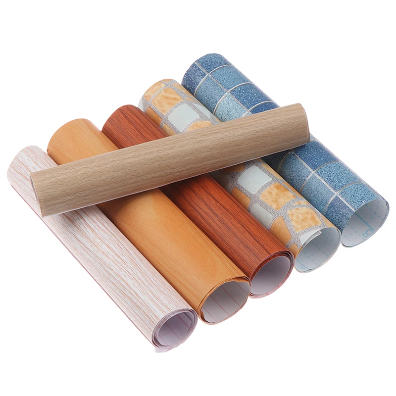 Водостойкие деревянные обои рулон самоклеющаяся контактная бумага двери шкаф