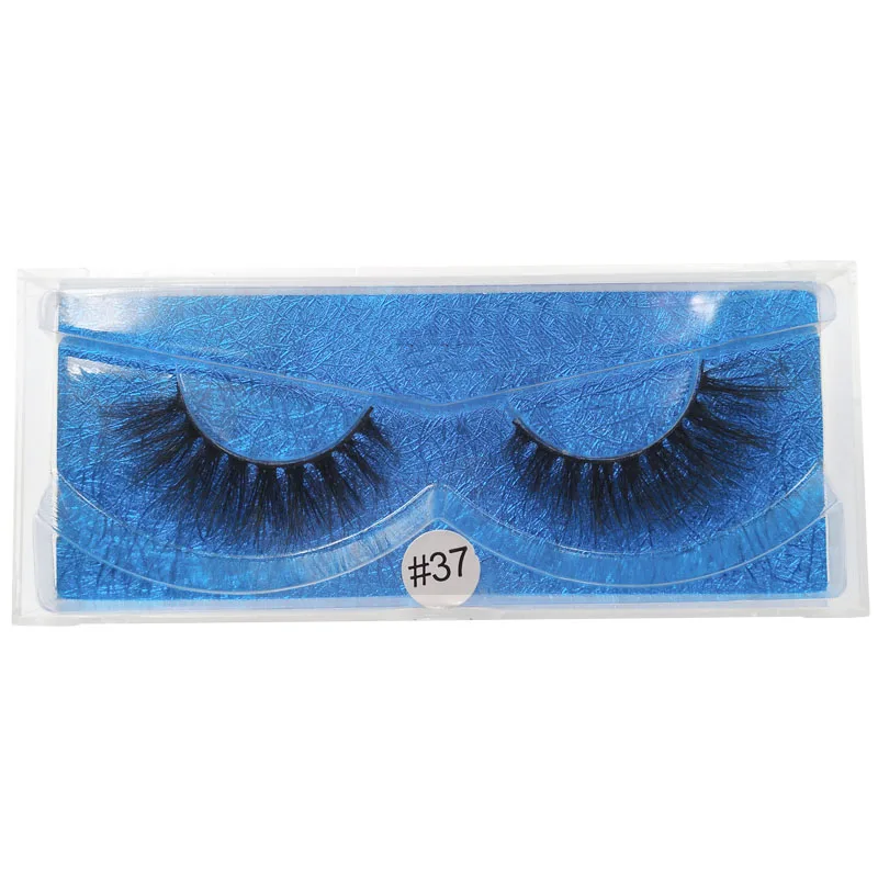 SHIDISHANGPIN 1 коробка норковые ресницы натуральные длинные 3d норковые ресницы ручной работы накладные ресницы полная полоса ресницы макияж, накладные ресницы - Цвет: W37BL
