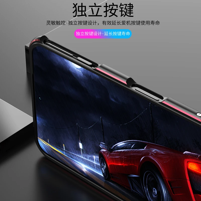 for black shark 4 5g aluminum metal bumper frame slim cover phone case carmera protector for blackshark 4 pro free global shipping