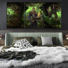 3 шт. World of Warcraft Иллидан штурмовые рога волшебные игры плакаты холст настенные картины для спальни декор стен