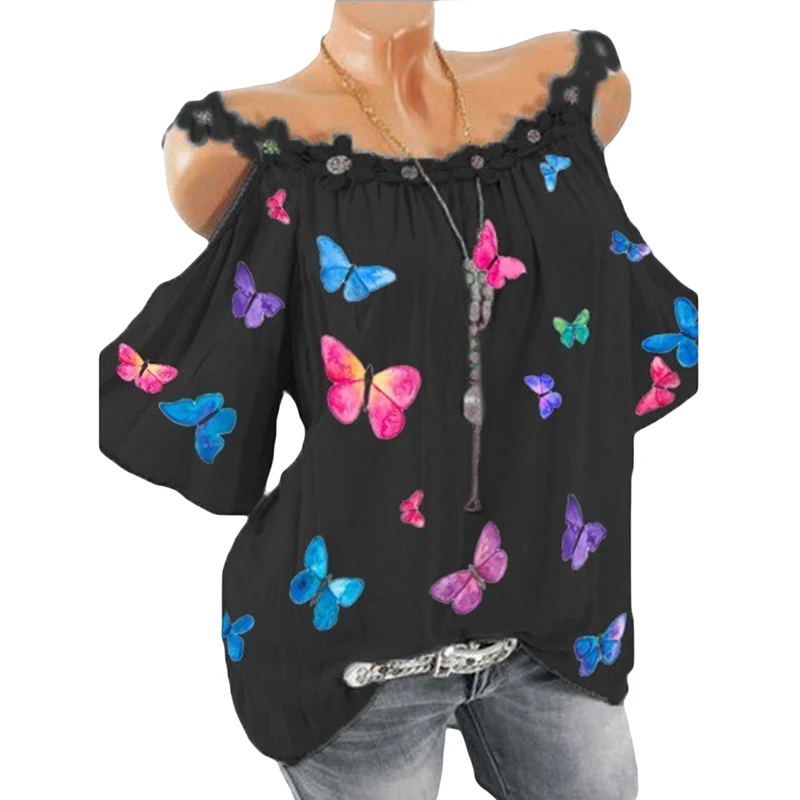 

Новый 2021 женская летняя свободная футболка повседневные топы с короткими рукавами, футболки с изображением сексуальное платье с открытыми ...