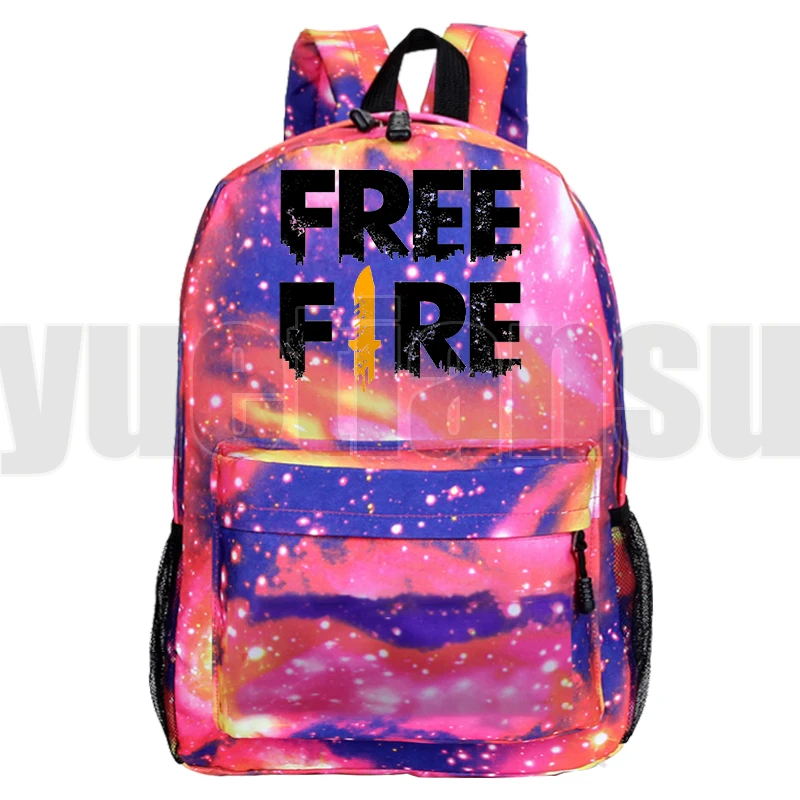 

Fashion Shooting Game Free Fire Backpack for Teenager Anime Laptop Back Pack Schoolbags Free Fire Garena Back To School New