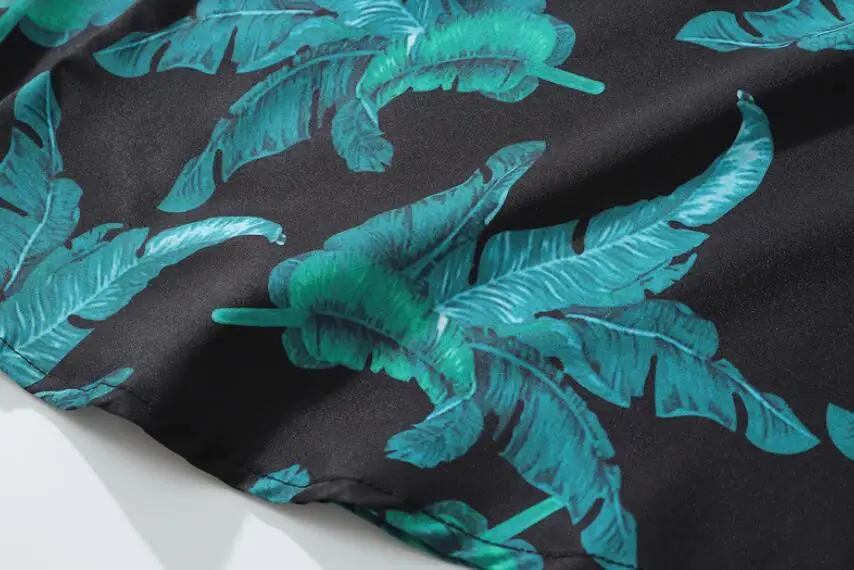 

Printed Leaves Long Sleeve Shirt Men Streetwear 2021 Spring Fall Loose Casual Shirt Retro Shirts Harujuku Mens Tops w1565