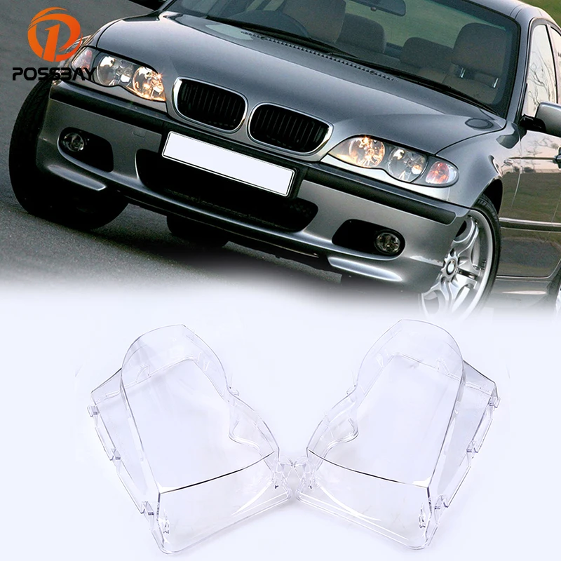 Оболочка линз для фар автомобиля posbay абажур BMW 3 Series E46 Wagon 2001 2006 прозрачные чехлы