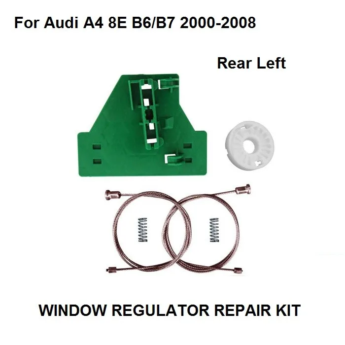 

Car Window Kit For Audi A4 8E B6/B7 Window Regulator Repair Kit / Plastic Clip 2000-2008 8E0839461C Rear Left New