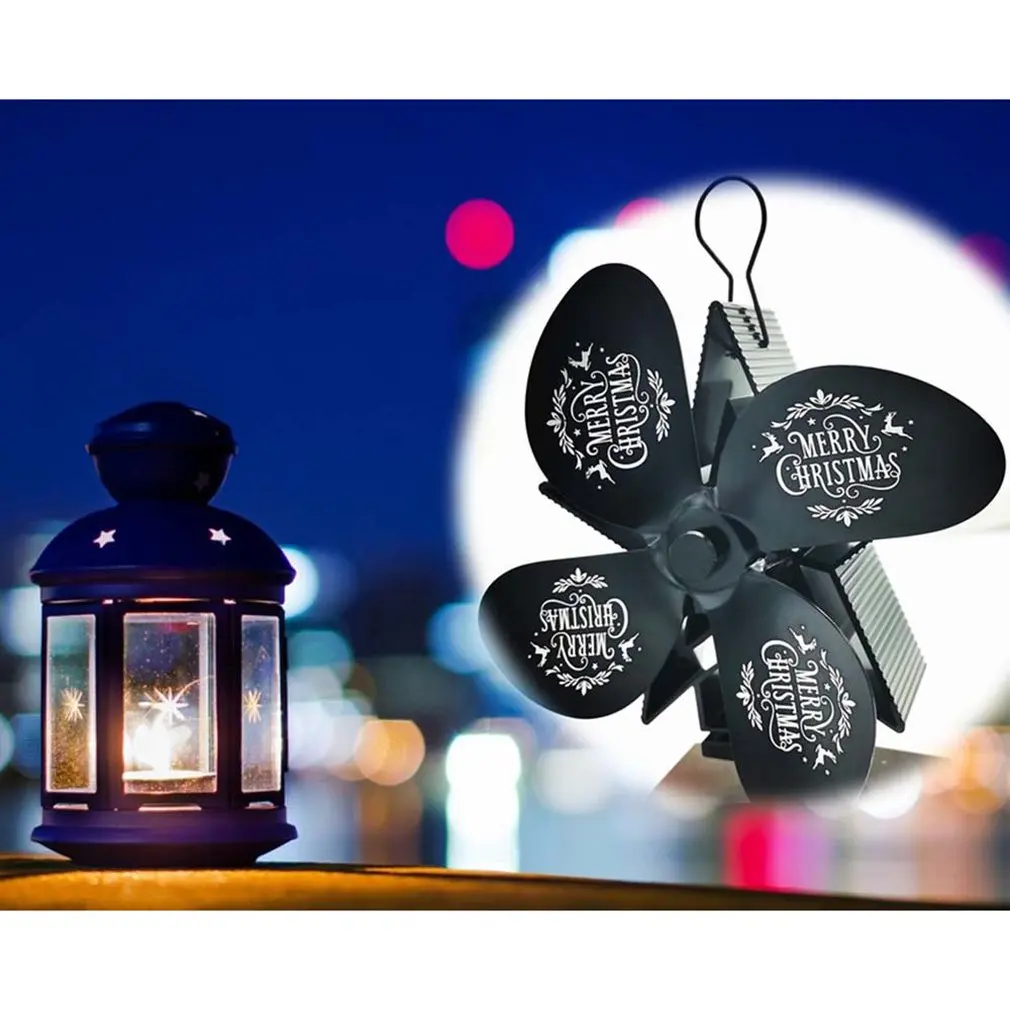 

Light Fireplace Fan for Christmas Wood Burning Real Hot Power Fireplace Small Fan Energy Saving Thermal Heater Fireplace Parts