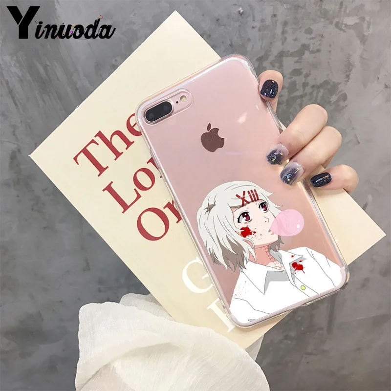 Yinuoda аниме JUUZOU SUZUYA Tokyo Ghouls очаровательный чехол накладка для телефона Apple iPhone 8 7 6 6S