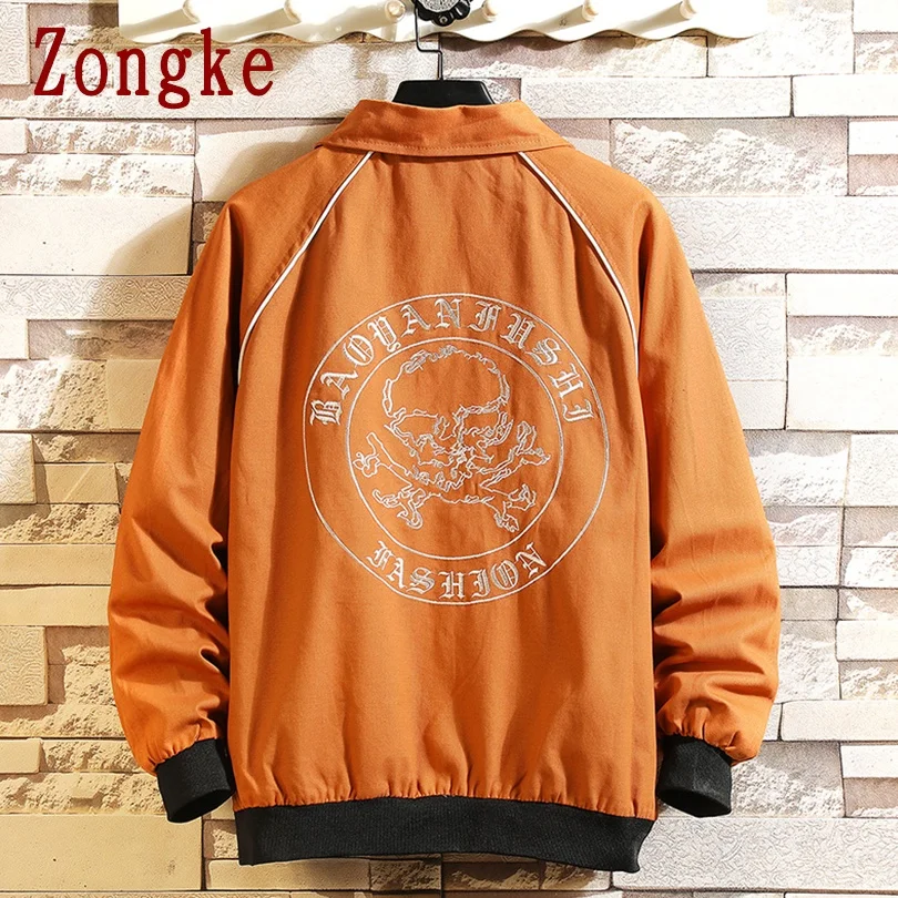 

Zongke High Street Men Jacket Coat Bomber Jacket Men Clothing Korean Style Jackets For Men Fashion Coat 2021 New M-5XL