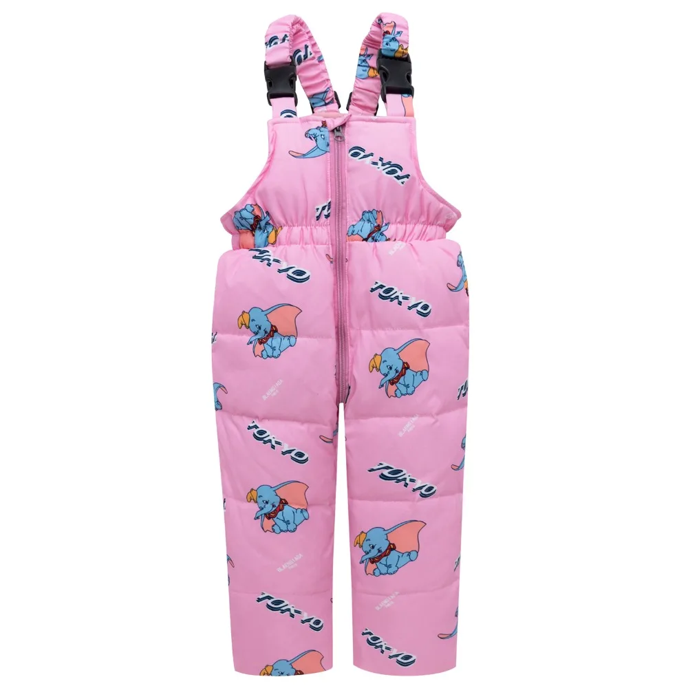 Детский пуховый лыжный костюм для мальчиков и девочек, зимняя одежда, комплекты из белого утиного пуха, морозостойкий и теплый