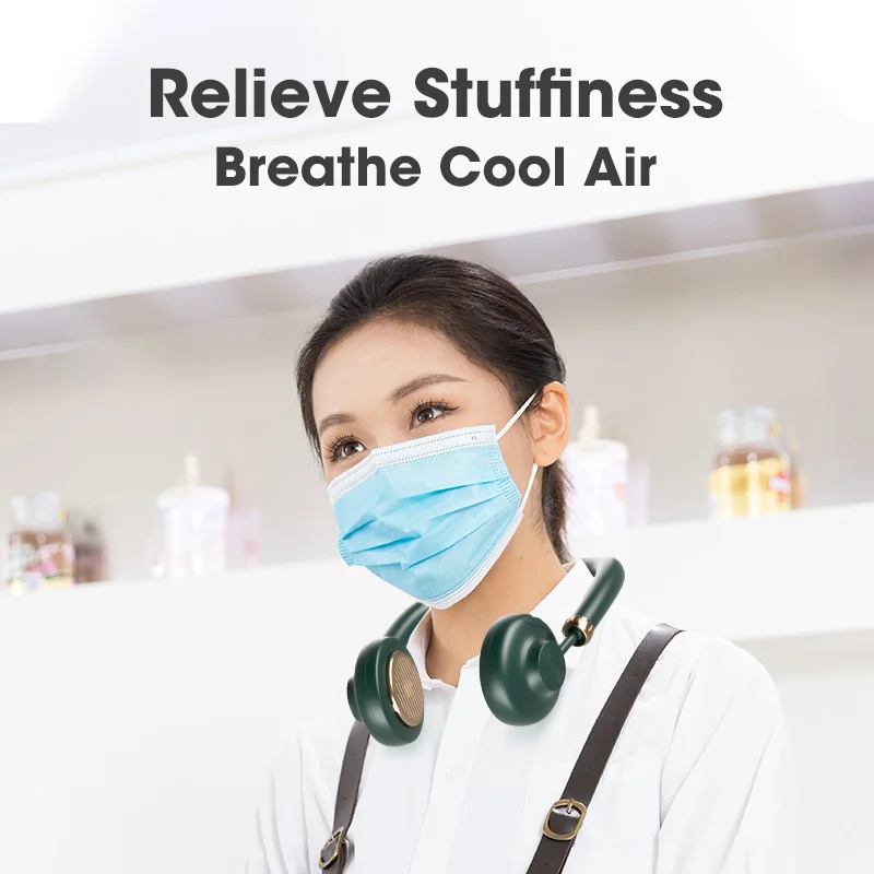 Вентилятор с шейным отверстием для подвешивания бесшумный портативный