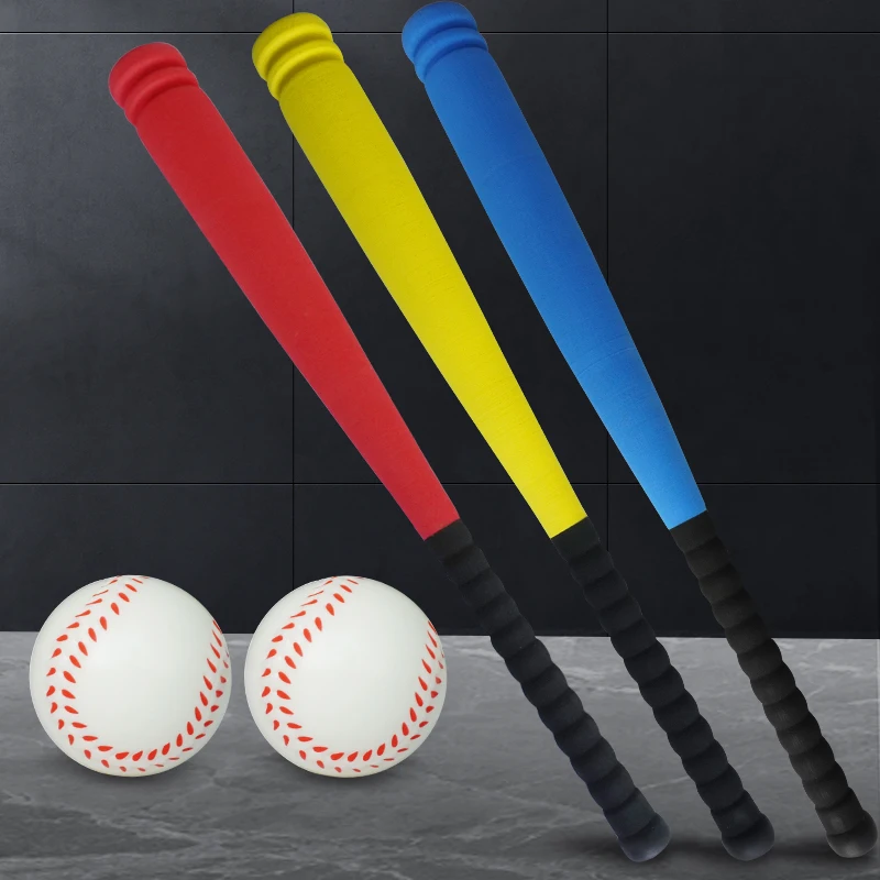 

Children's Baseball Bat Soft Sponge Plastic Kindergarten Softball Bat Toy Rubber Props Training