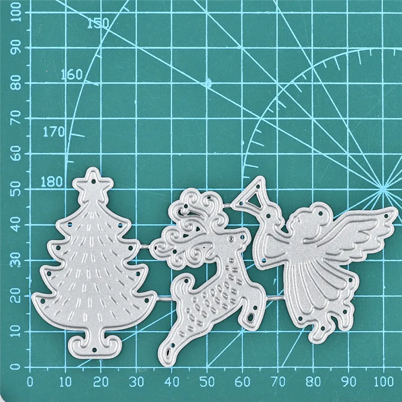 DiyArts рождественские Вырубные штампы Лось Олень металлические Скрапбукинг
