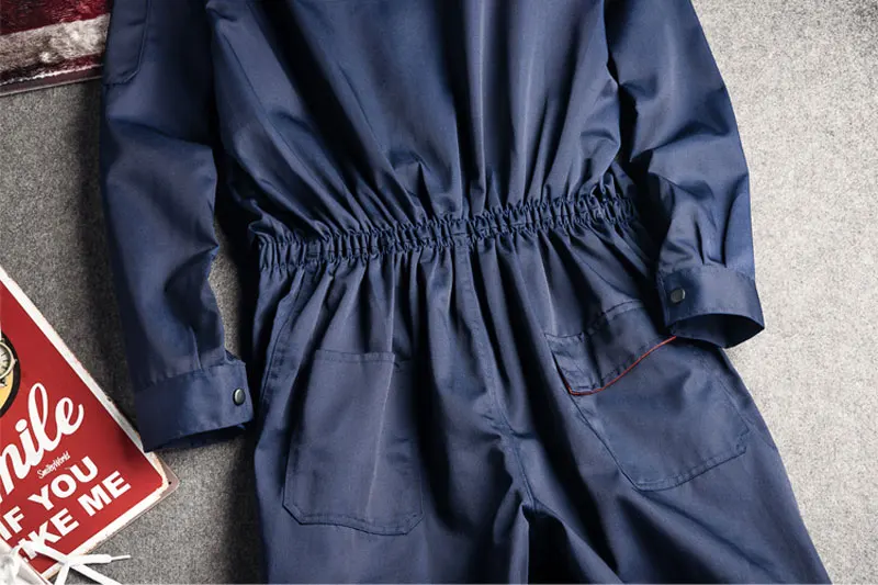 2021 Новые комбинезоны для девочек Штаны-комбинезон лацкан с длинным рукавом в