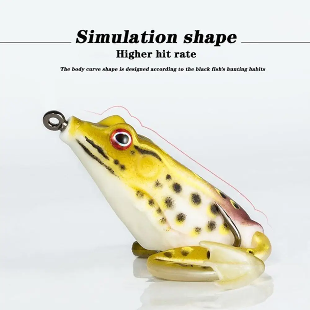 5 цветов вращающиеся ноги гром лягушка рыбалка приманка мягкий 9 см/13 6 гр катушка