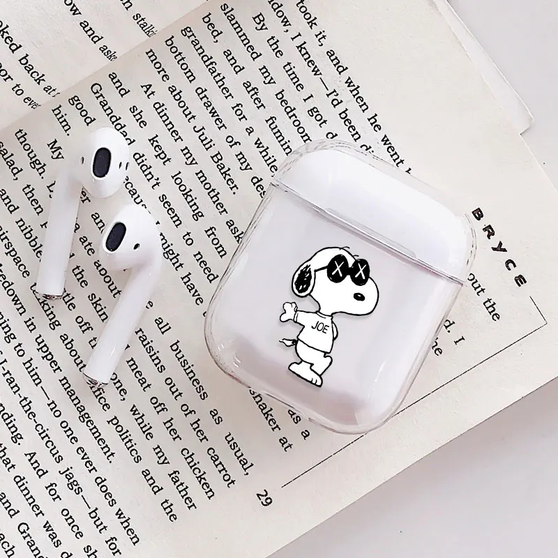 Мультфильм Микки Минни пара чехол для Airpods беспроводные наушники прозрачный защитный чехол для Apple Air Pods 1 2 Наушники