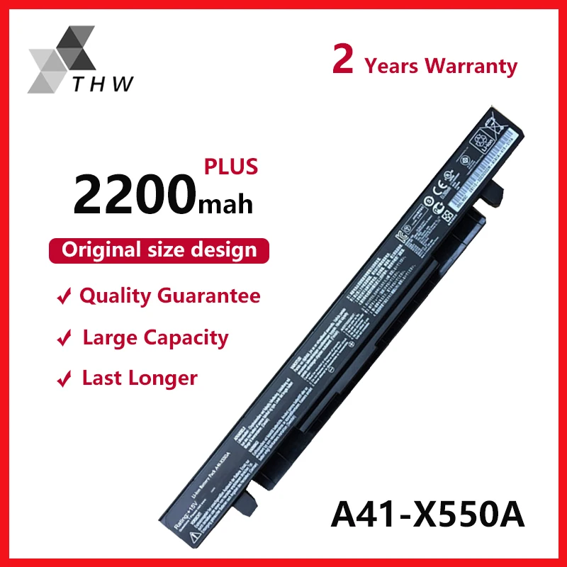 THW A41 X550A Аккумулятор для ноутбука Asus F450 F450C F450CA F450L F450V F550 F550C F550E F550EA F550L F550V F552 F552C F552E