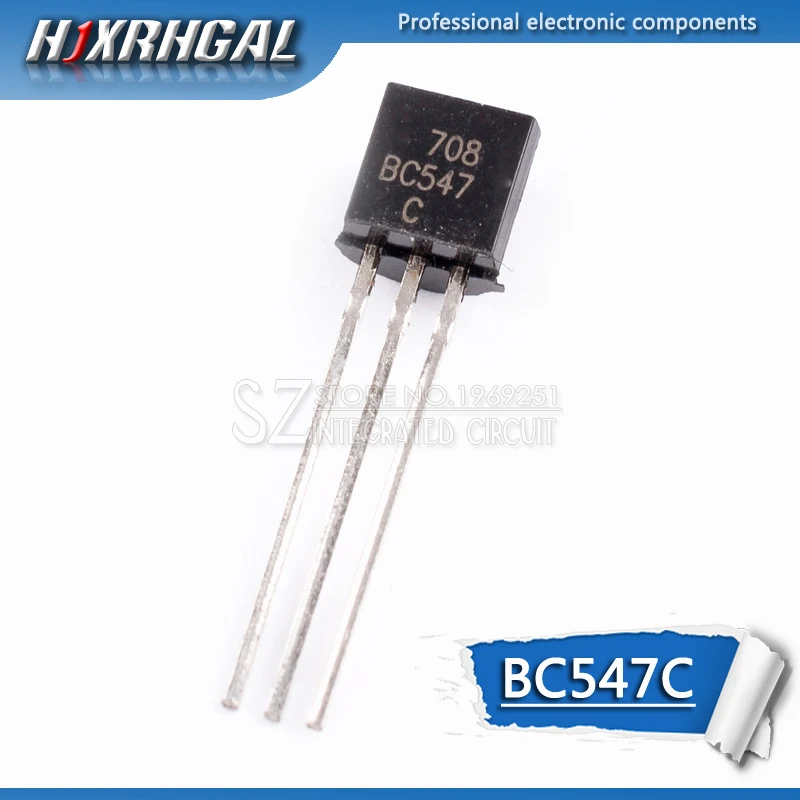 Триодный транзистор BC547C TO-92 BC547 TO92 547C 1 шт. | Электронные компоненты и