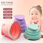 Складная силиконовая чашка ME.FAM, мини-чашка из нержавеющей стали 150 мл С Пылезащитным покрытием для путешествий и путешествий, детская чашка для воды