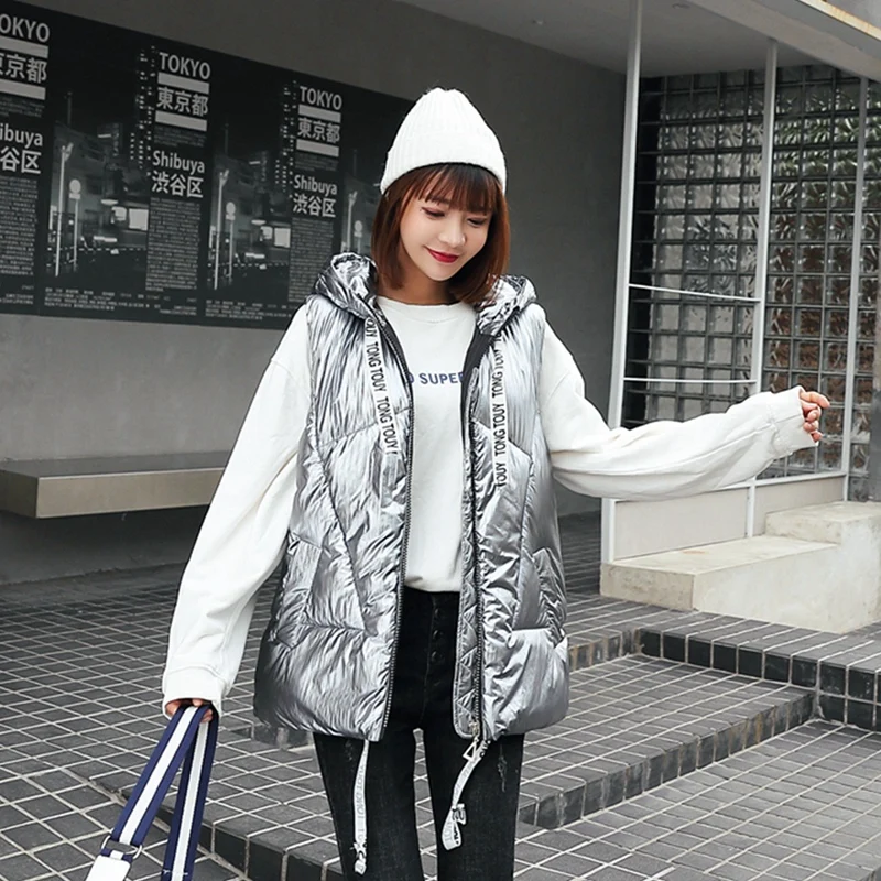 Vrex Women clothing Autumn and winter New Arrival 2019 Shiny bright Unbelievable cotton jacket Flash woman | Женская одежда