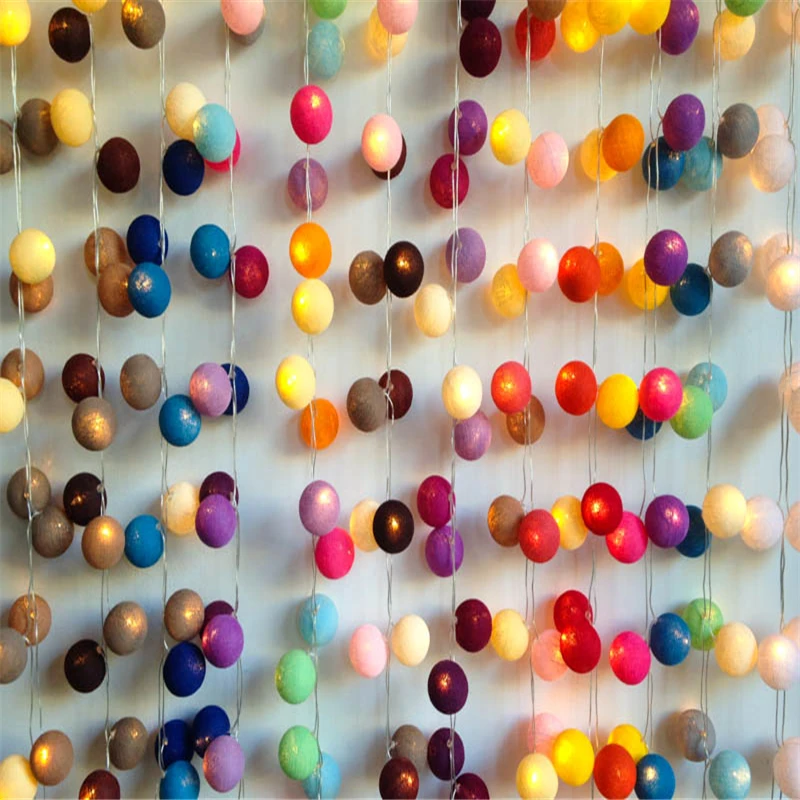 3 м 20 светодиодный s хлопковый шар светящаяся хлопковая лампа светодиодная