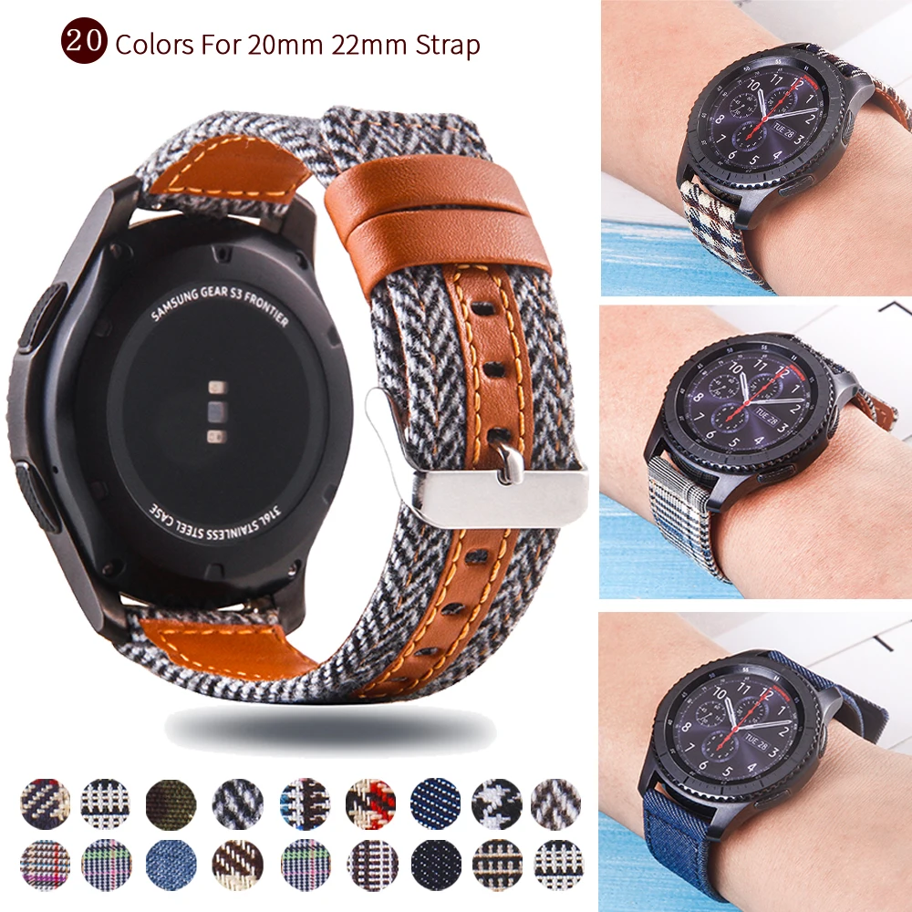 

20/22mm Houndstooth Leather Watchband For Huawei Watch GT2 Pro watch Strap For Honor GS Pro / ES Huawei GT 2 Pro Bracelet Band