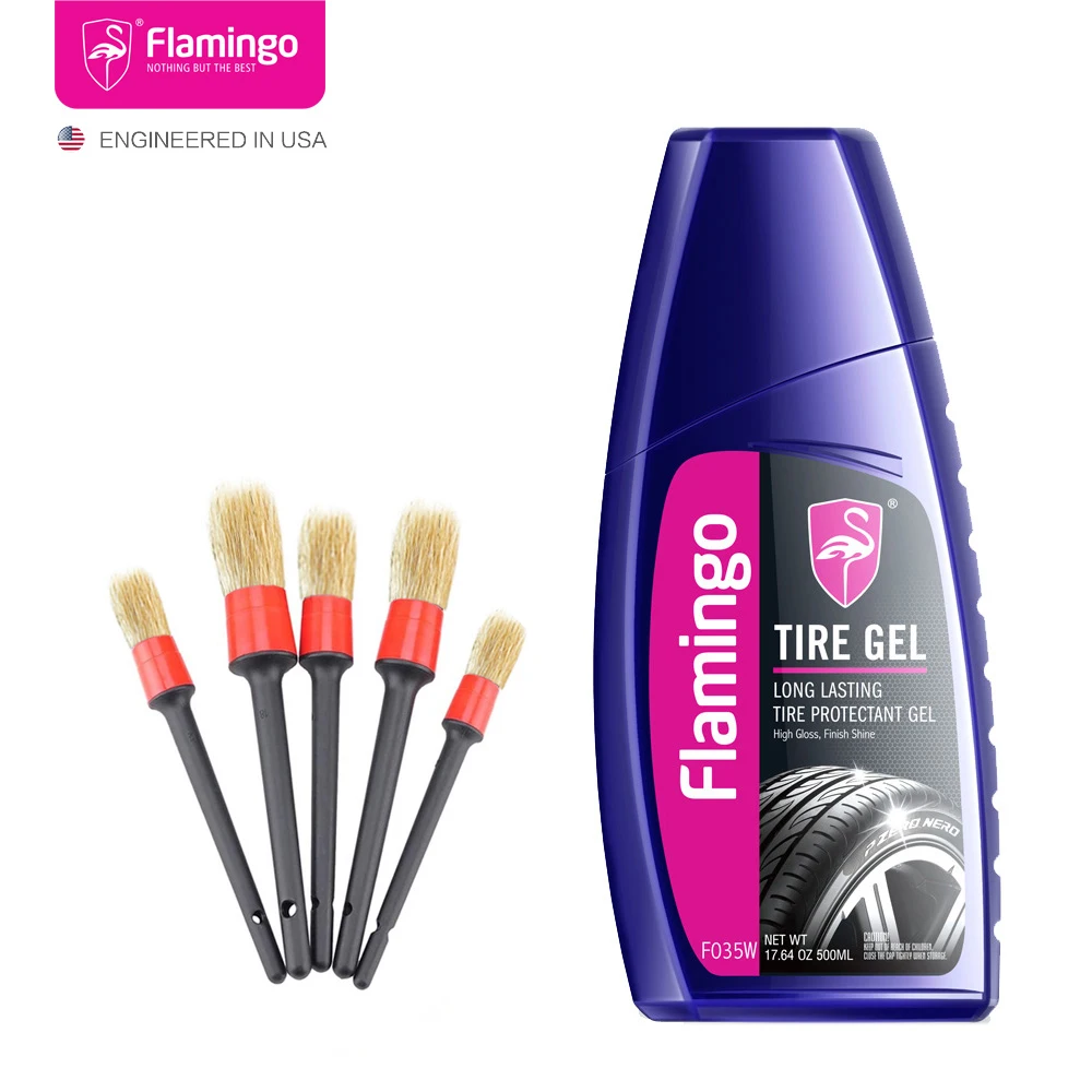 

500ml Long Lasting Waterbase Tire Protectant Gel Set Tire Shine Tire Dressing Tire Glaze High Gloss Finish Shine 17.64oz