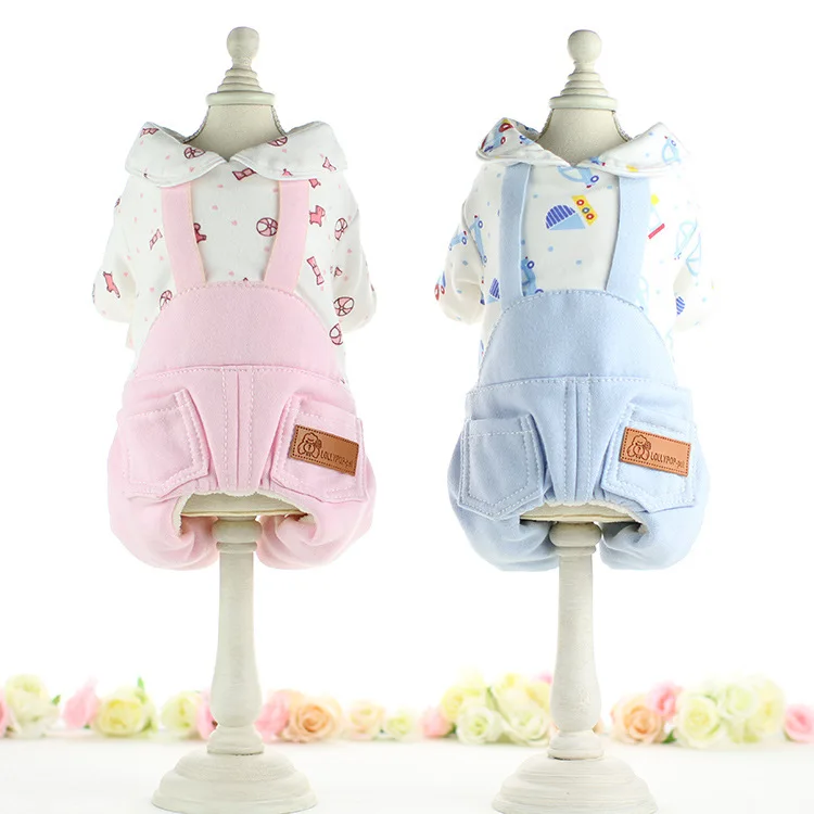 Одежда для собак Хлопок плотный костюм четыре ноги одежда домашних животных