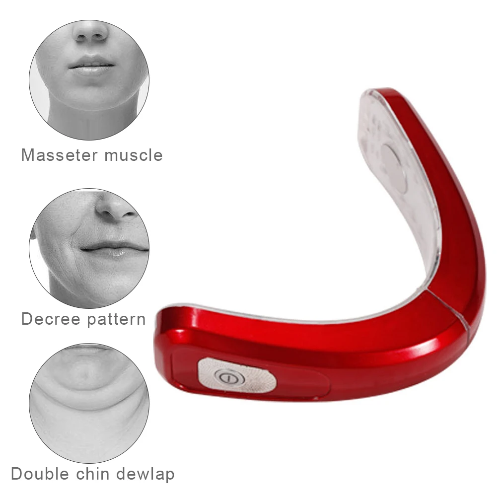 

Face Slim V-Line Lift Up Belt Remote Control LED Chin Slimming Facial Lifting EMS Facial Slimming V-Face Care Device