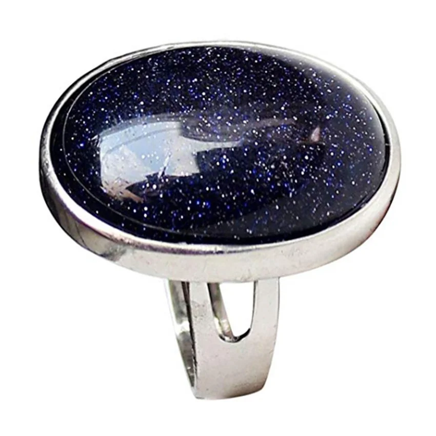 FYJS уникальное посеребренное кольцо в форме эллипса с возможностью изменения