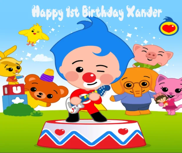 Фотофон для детской Вечеринки На День Рождения фотография баннер мультфильм