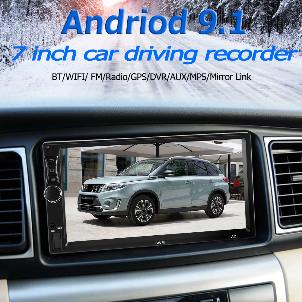 SWM A2 Модернизированный 2DIN 7 дюймов Android 9 1 автомобильный мультимедийный плеер