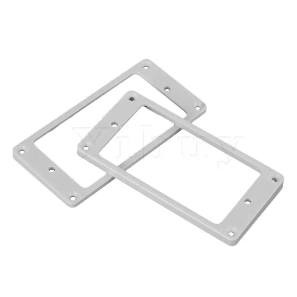 Yibuy 2 шт. 90x45 мм белая плоская Нижняя рамка для электрогитары|humbucker pickup|pickup mounting
