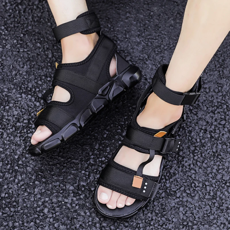 

Сандалии Sandalia Masculina De Praia мужские, летние дышащие пляжные босоножки, Повседневная Уличная обувь