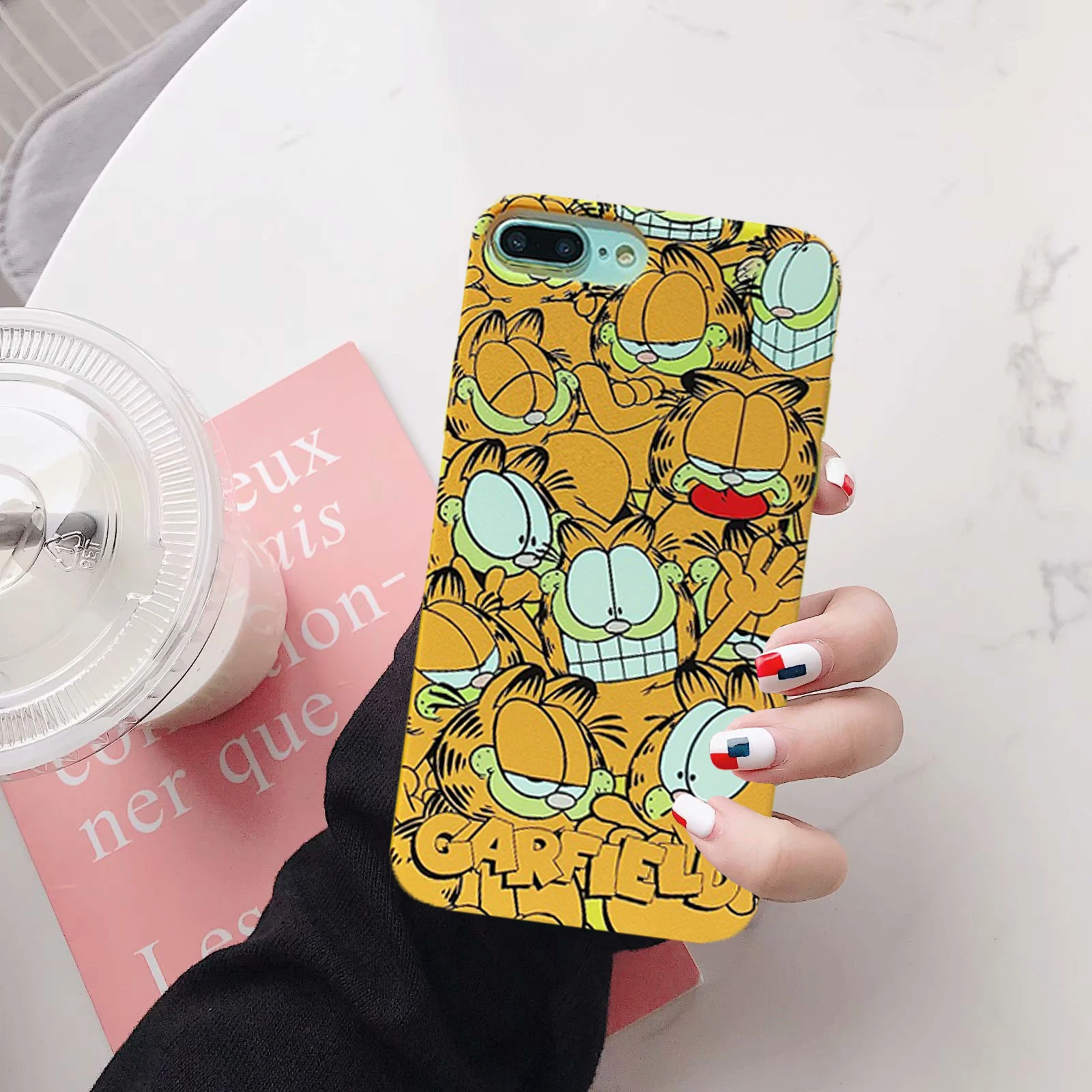 GYKZ мультфильм Гарфилд Кот Чехол для телефона для iPhone 6 6s X XR XS MAX 8 7 Plus Мягкая силиконовая задняя крышка для iPhone X 10 Coque Fundas