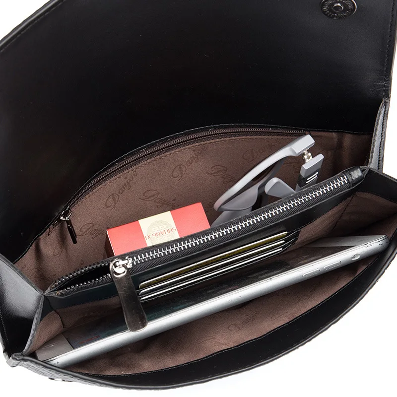 Новая сумка первый слой Воловья кожа Крокодиловая Кожа клатч большой размер