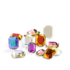 6x8 ММ Octagon кристаллы пришивные стразы для украшения ногтей, с украшением в виде кристаллов Аппликация со стразами на клею, аксессуары для ногтей