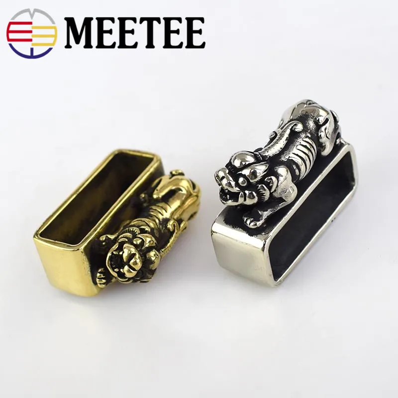 Meetee 1 шт. 38 мм ручное кольцо из чистой меди пряжка для ремня металлическая