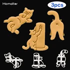Homатир 13 шт. форма для печенья в форме кошки Милая котенка печенье форменное приспособление для выпечки кухонная утварь для выпечки DIY инструмент для детей ручная форма