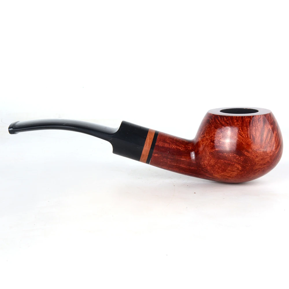 Деревянные трубки для курения Briar трубы Гладкие дым табачный фильтр сигарет