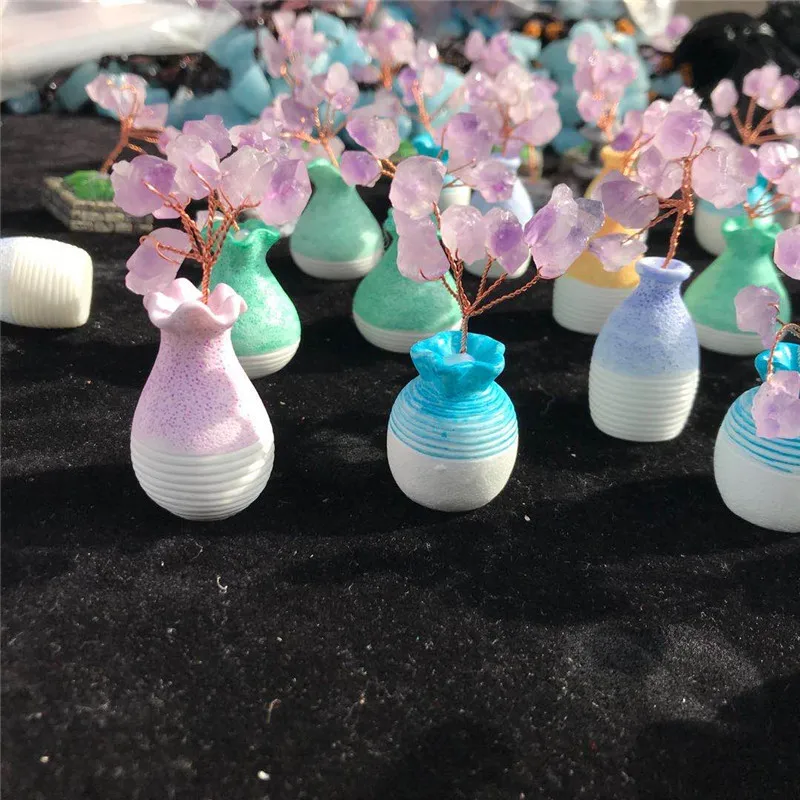 

1pcs Natural Amethyst Original Stone Mini Garage Kit Decoration Home Decoration Desk Decoration Vintage Home Decor