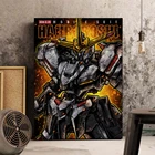 Аниме воина гундама RX-78-2 плакат Холст Wall Art Украшение принты жизни малыш детская комната дома для подростков, в спальню картина