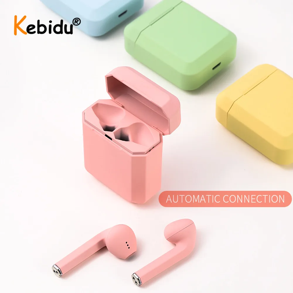Беспроводные наушники Macaron i12 tws Bluetooth 5 0 оригинальные inpods 12 Touch Pop up True Mini вкладыши