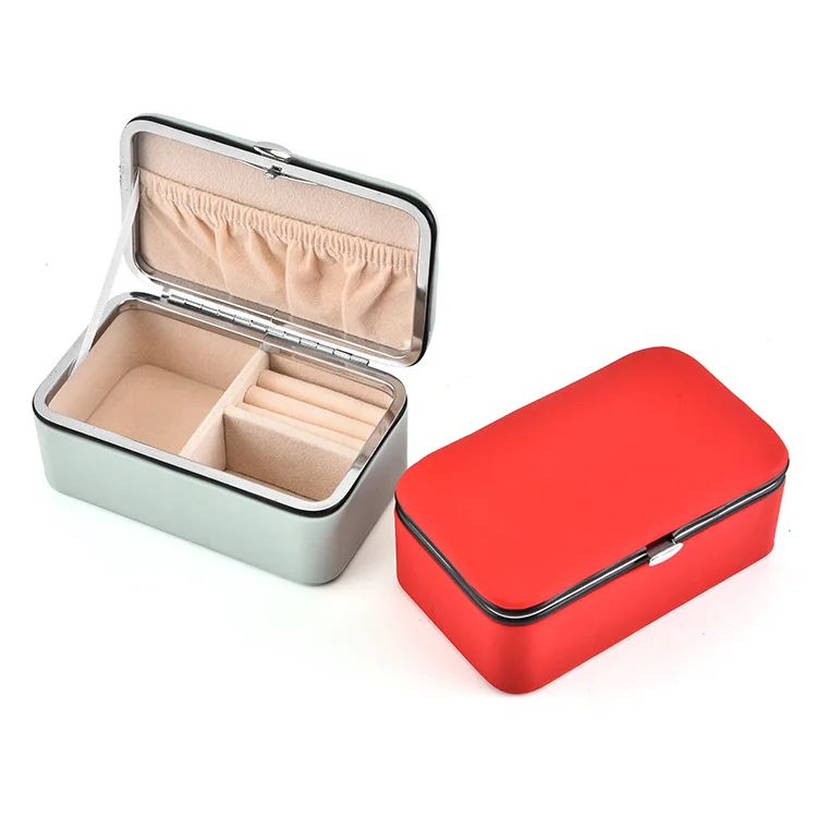 PU кожа коробка для хранения ювелирных изделий серьги в Корейском стиле кольцо