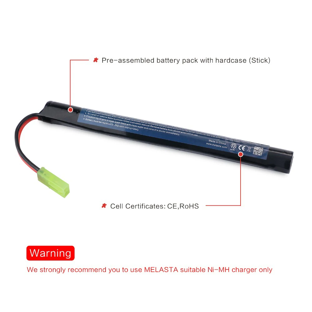 8 4 v 1600mAh мини аккумулятор NiMH Mini Tamiya соединитель в сборе для страйкбола Cyma AK47 Kalashnikov