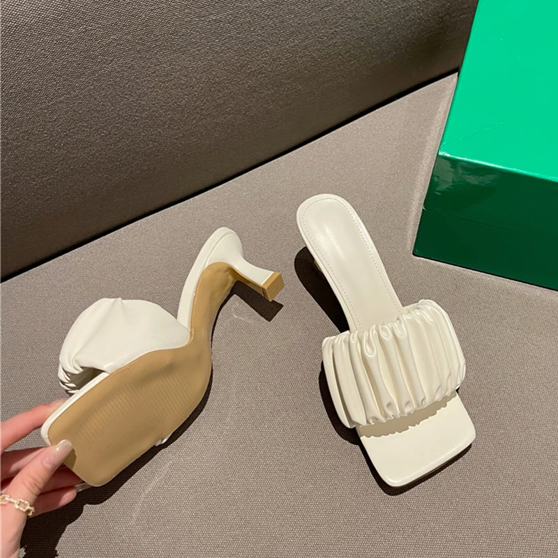 

Lady Slippers New Summer Shose Slides Women Fashion Sandals Female Woman Pumps Sandals Pmall Female High Heel Shoes 2021