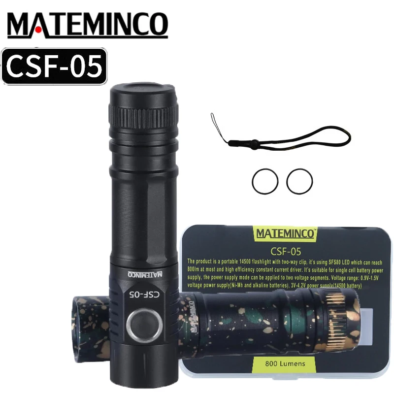 Легкий Тактический маленький фонарик MATEMINCO CSF05 для повседневного использования с