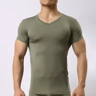 Мужские прозрачные майки 4 цветовмужские сетчатые просвечивающие рубашки из вискозысексуальное облегающее нижнее белье для бодибилдинга для геев