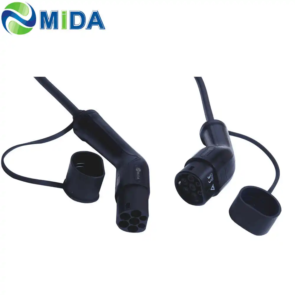 Зарядное устройство для электромобилей 22 кВт 32 А 5 м тип 2 на зарядный разъем IEC 62196